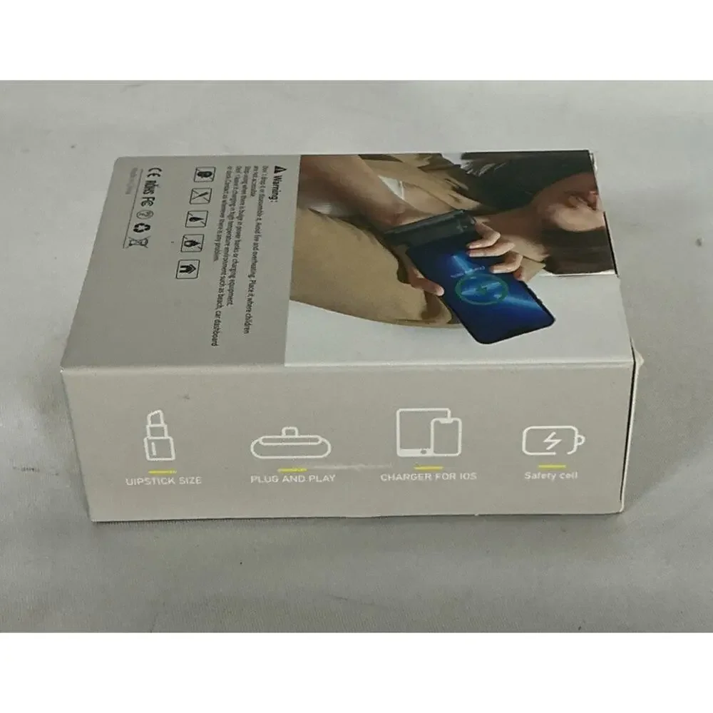 SY01 Mini Portable Power Bank for Apple iPhone Black NEW